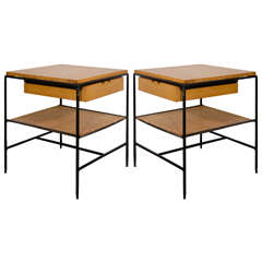 Midcentury Pair of End Tables by Paul McCobb