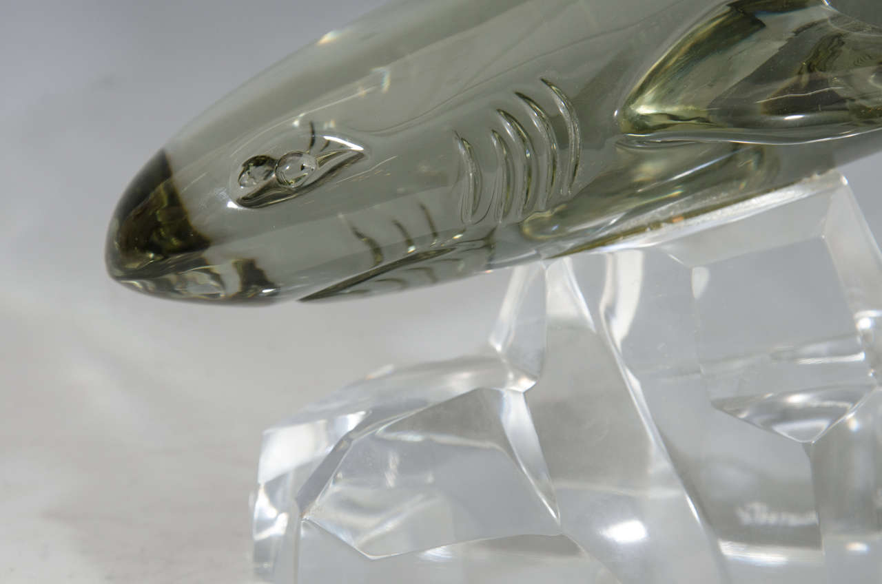 murano glass shark