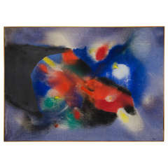 A Mid-Century Oil on Canvas by Artist Edmondo Bacci 3