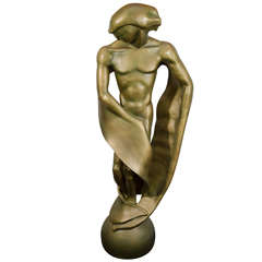 A Midcentury Abstract Figural Statue or Sculpture