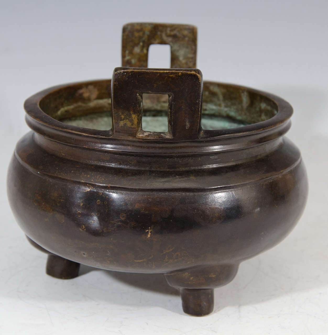 Qing Dynasty Heavy Chinese Bronze Incense Burner at 1stDibs bronze