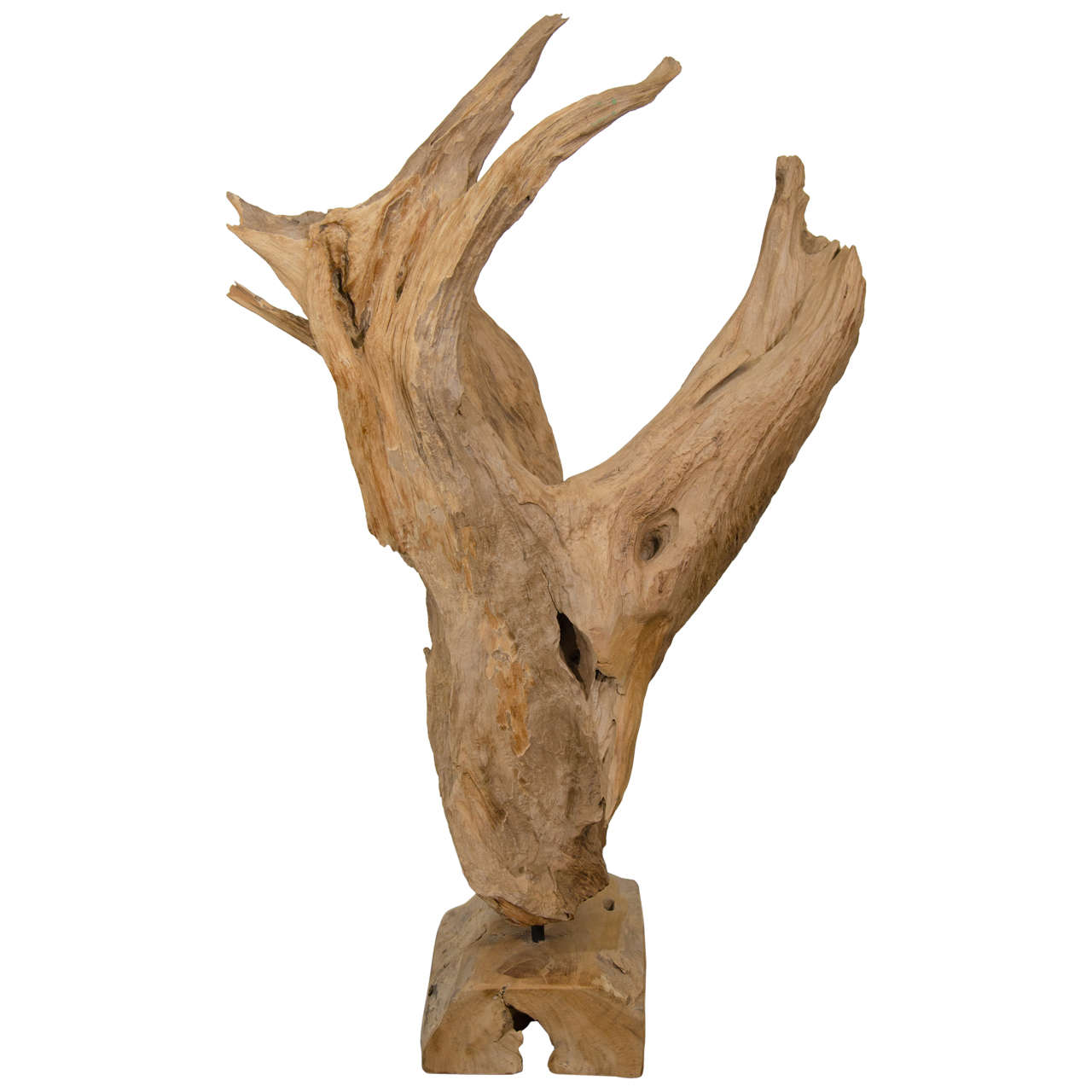 MidCentury Abstract Driftwood Sculpture at 1stdibs