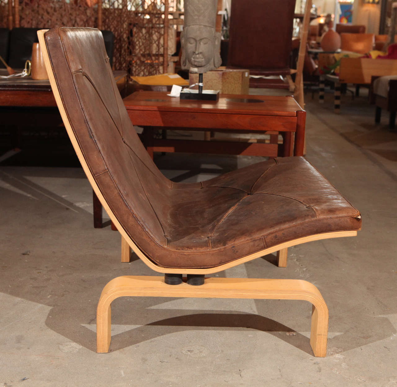 Fin du 20e siècle Chaise en cuir PK27 Poul Kjaerholm & E Kold Christensen en vente