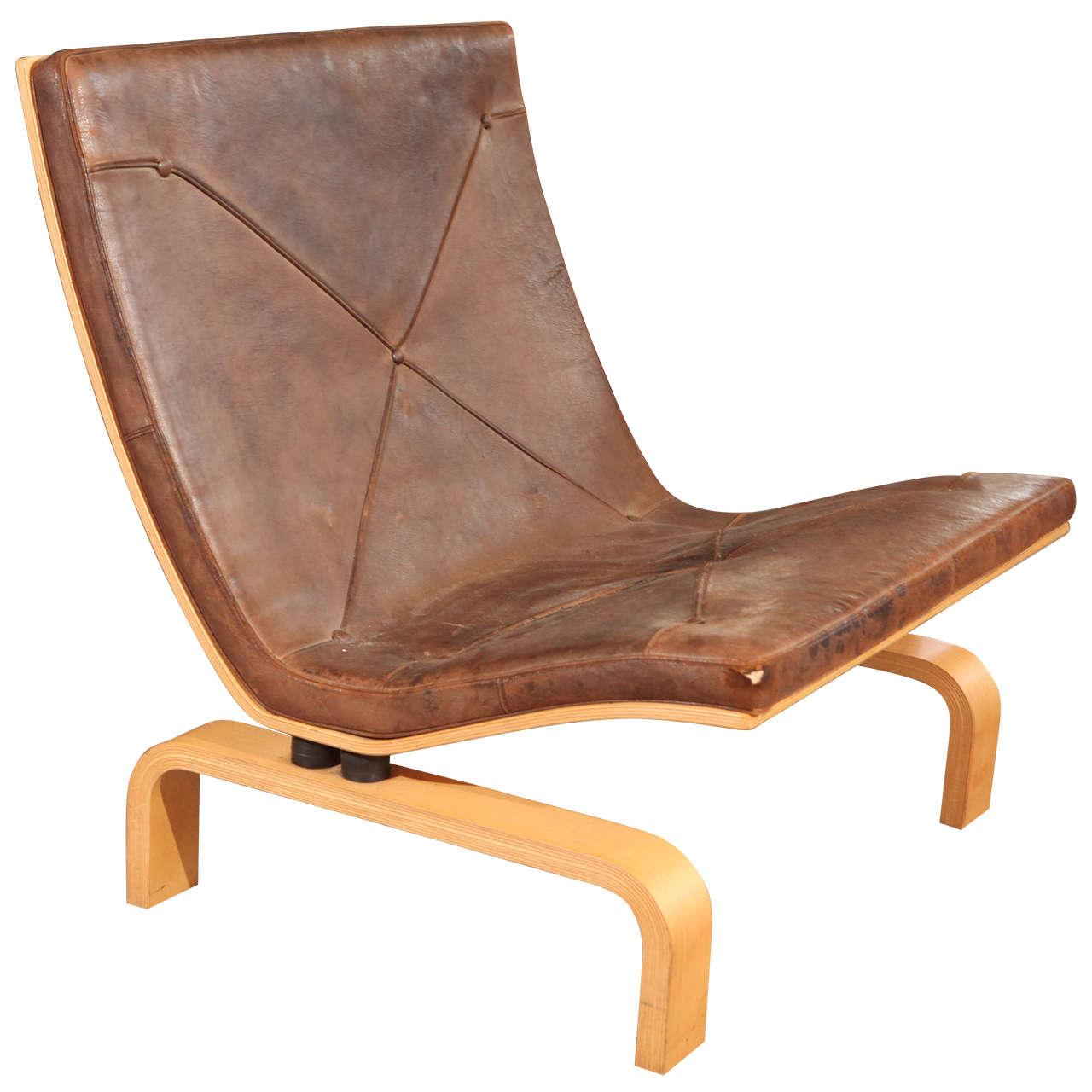 Poul Kjaerholm & E Kold Christensen 'PK27' Leather Chair For Sale