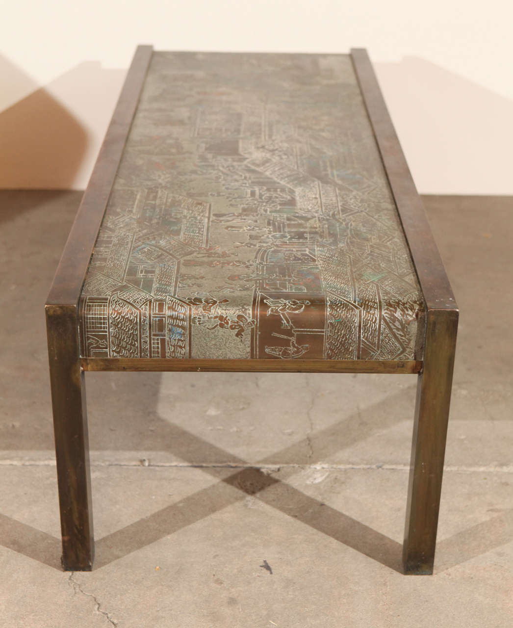 Philip and Kelvin Laverne Bronze Low Table from the Chan Series 3