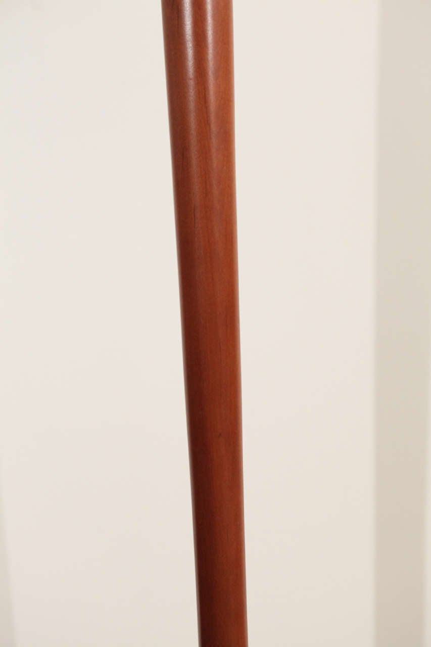 Midcentury Walnut Floor Lamps In Good Condition In Los Angeles, CA