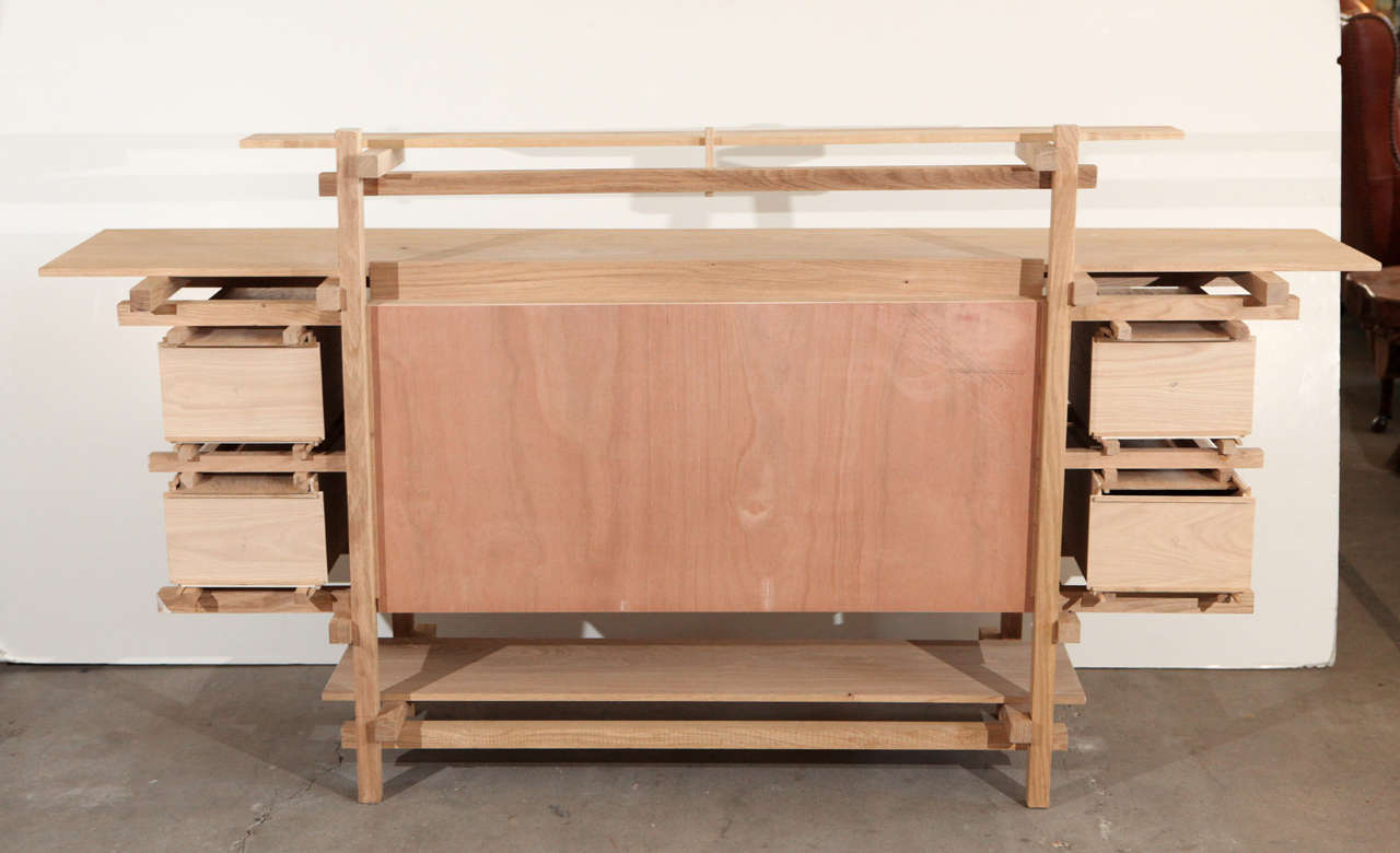 Beech Gerrit Rietveld Plywood Sideboard