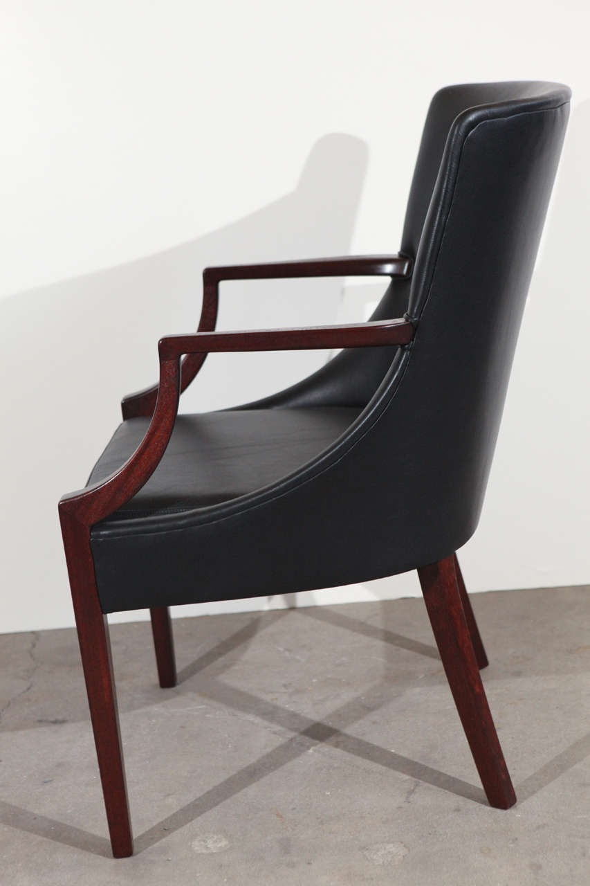 Armchair in the Style of Frits Henningsen In Excellent Condition For Sale In Los Angeles, CA