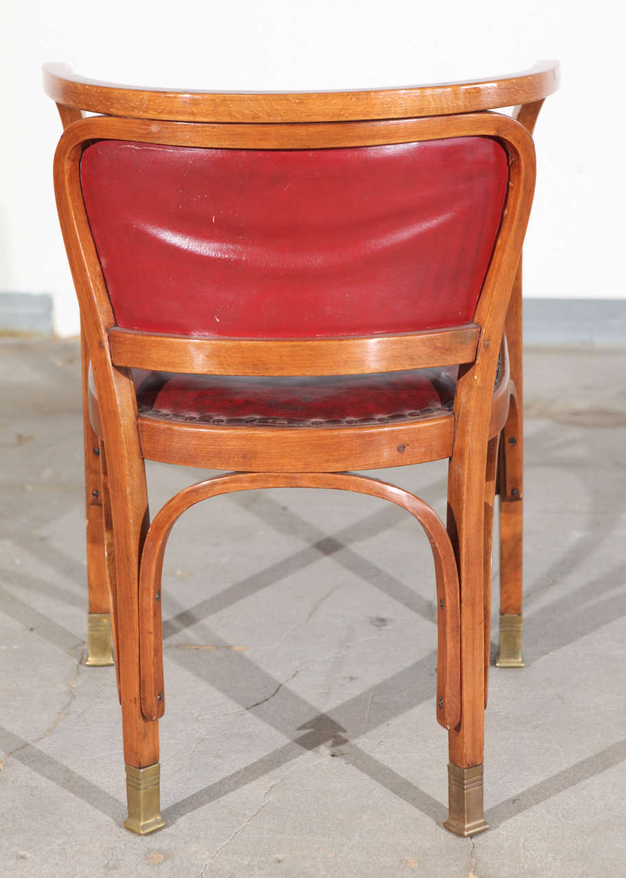 Gustav Siegel-Sessel und ein Paar Beistellstühle im Angebot 1