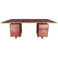 Vintage George Nakashima Double Pedestal Desk