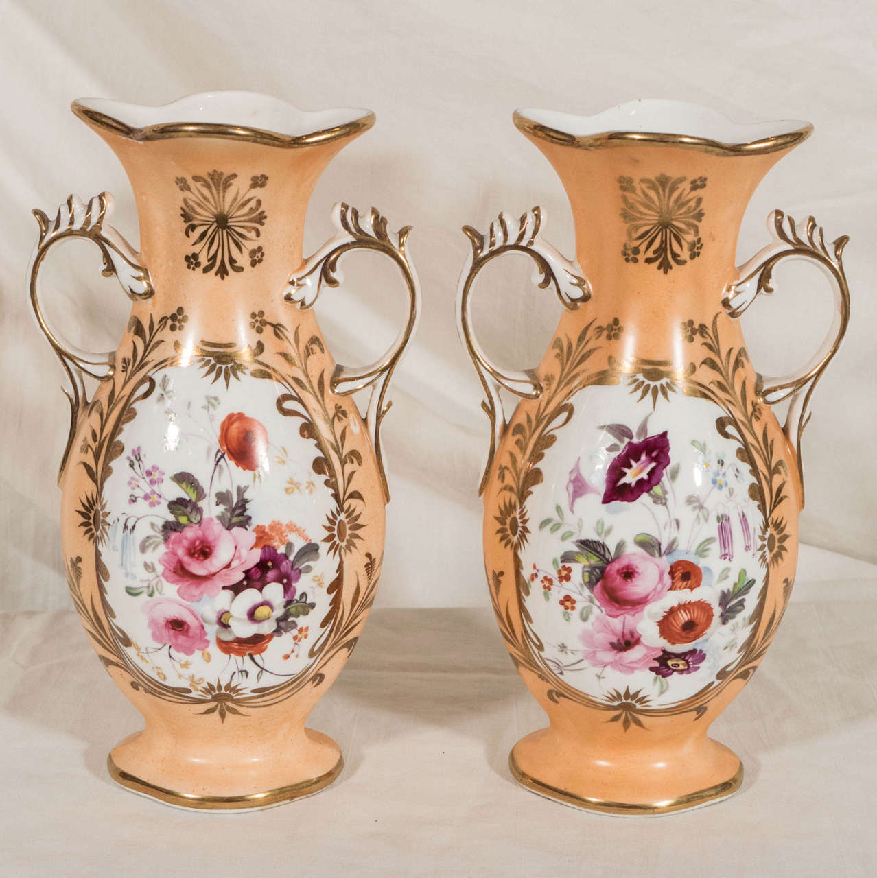Antique Pair Victorian Porcelain Vases at 1stDibs pictures of antique