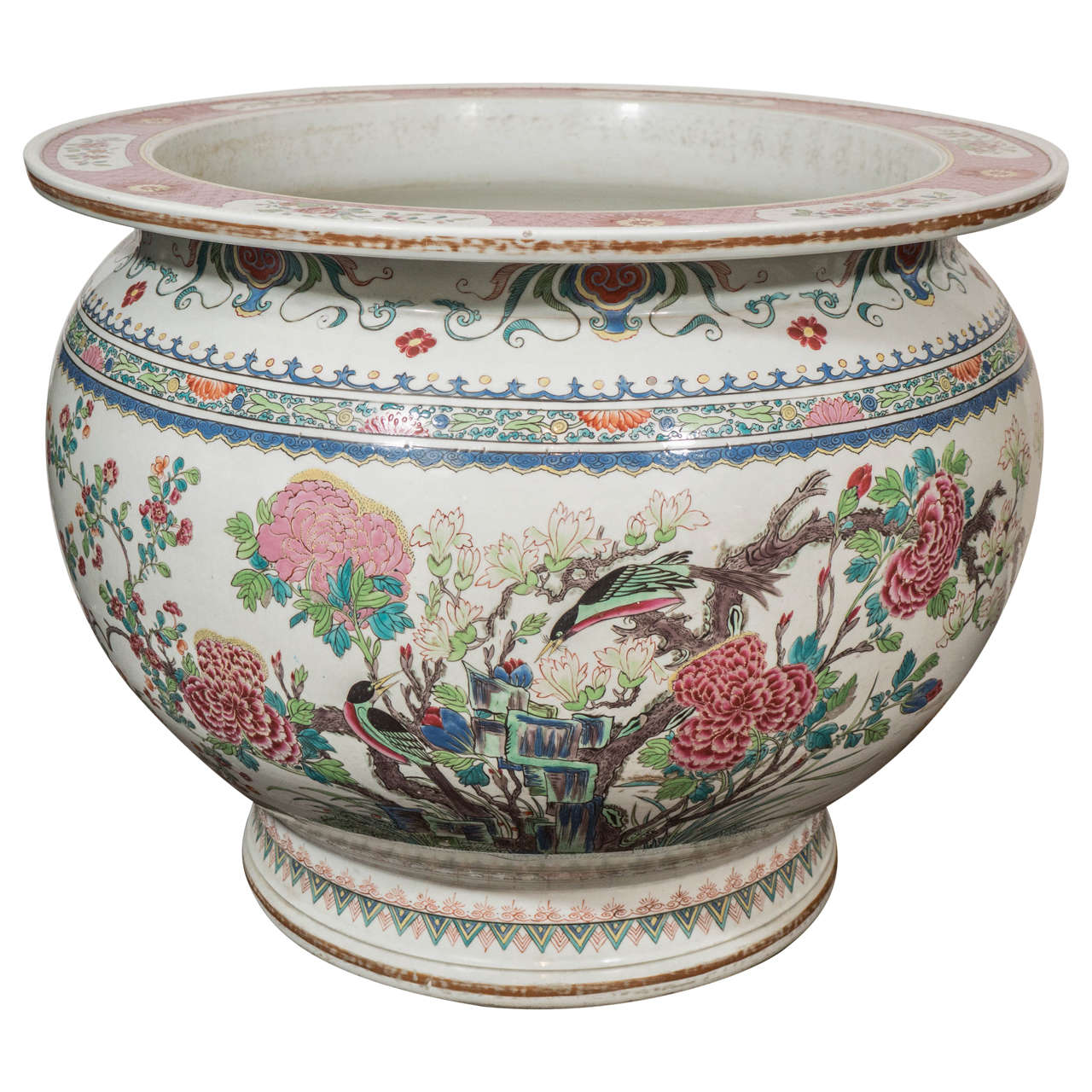 Antique Chinese Porcelain Fish Bowl At 1stdibs antique-chinese-porcelain-fish-bowl-at-1stdibs