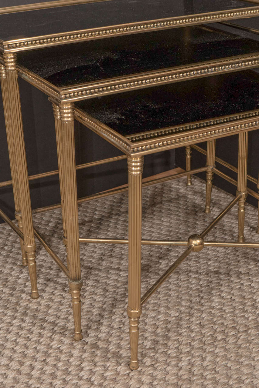Set of Three French Nesting Tables In Excellent Condition In New York, NY
