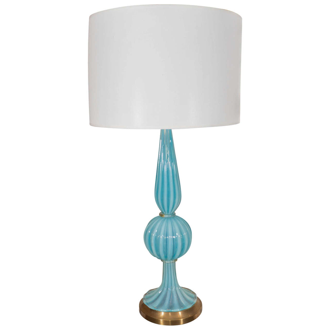 Blue Murano Glass Lamp