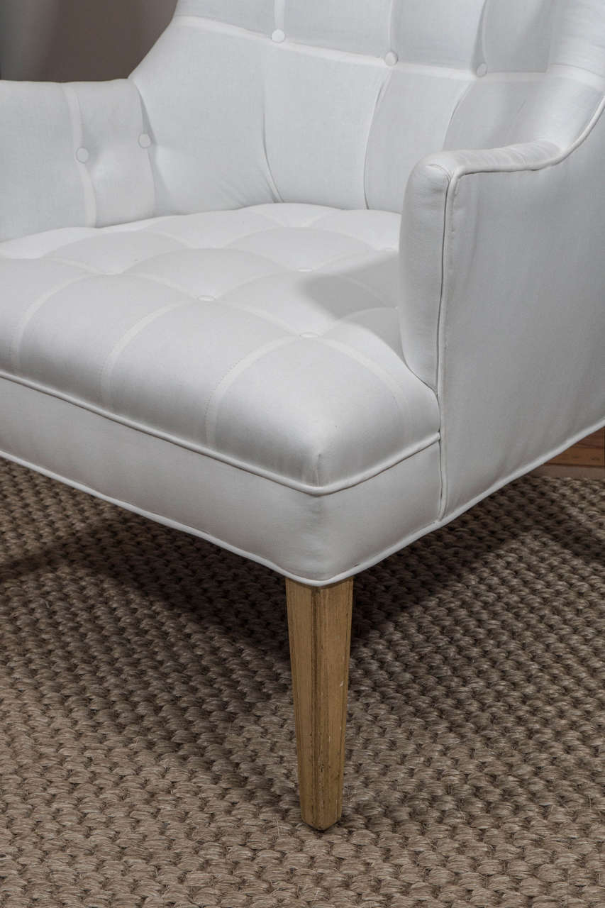 Pair of Upholstered "His and Her" Chairs at 1stDibs his and her chairs, his and hers chairs