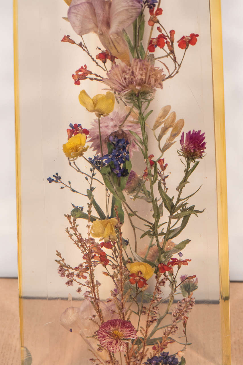 Pierre Giraudon Resin Obelisk with Flowers, 1960s, French For Sale 4