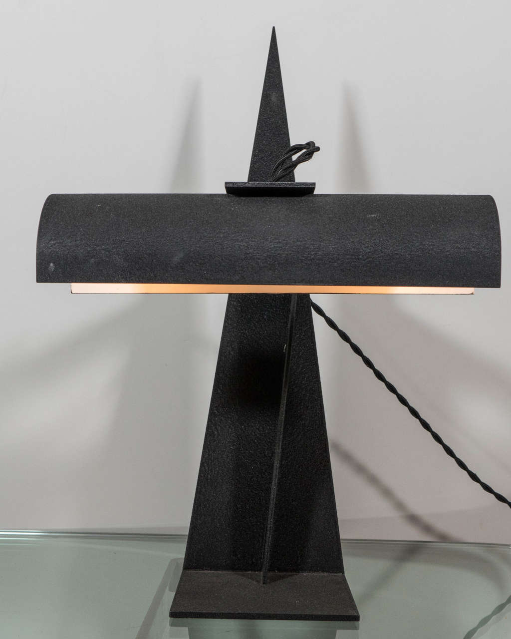 Aleksander Rodchenko, steel desk table lamp, Arteluce, Italy, 1973.