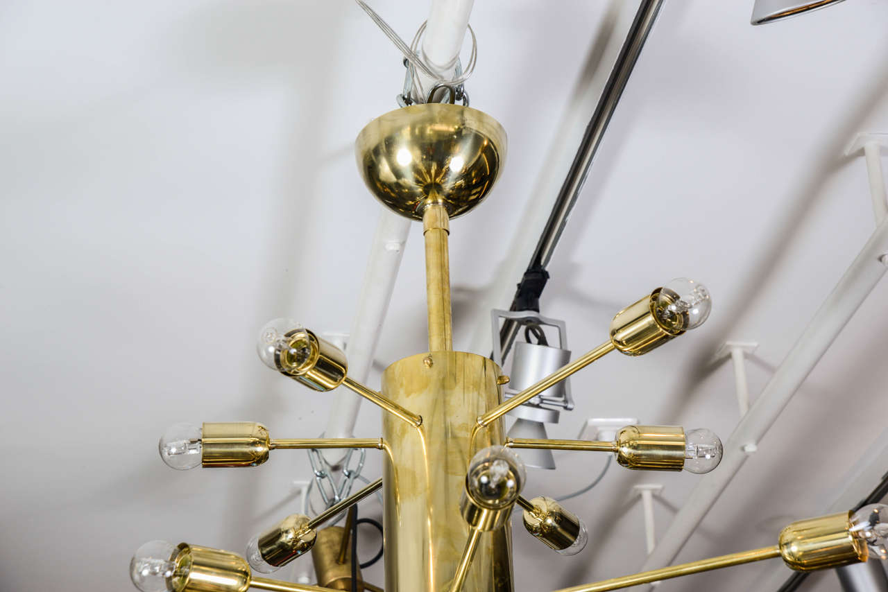 Brass Chandelier by Glustin Luminaires at 1stDibs