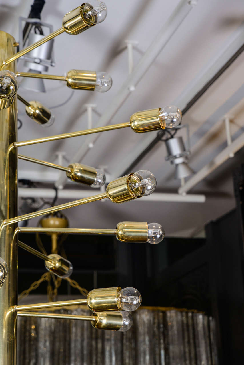 Brass Chandelier by Glustin Luminaires at 1stDibs