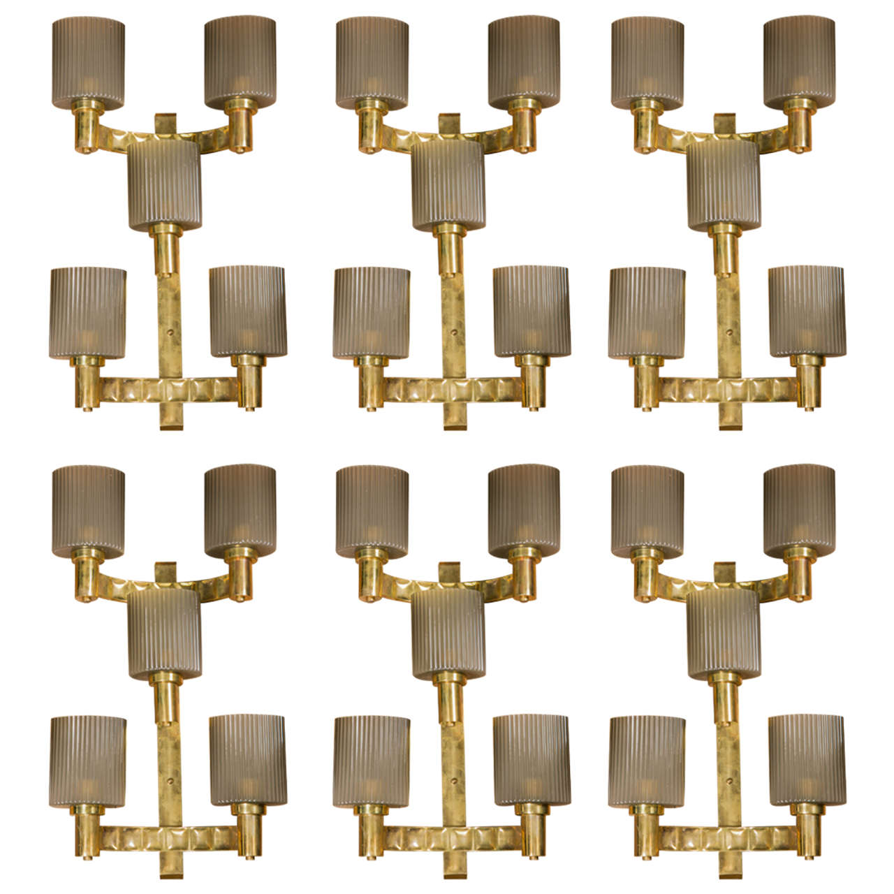 Set of Six Sconces.        2 available ! For Sale