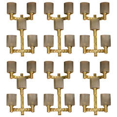 Set of Six Sconces. 2 available ! 7