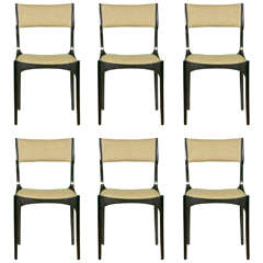 Set of Six Midcentury Dining Chairs