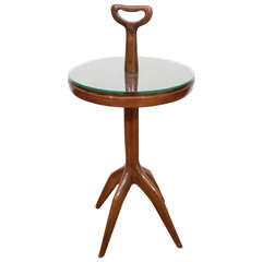 Lacquered Wood Table with Handle 2