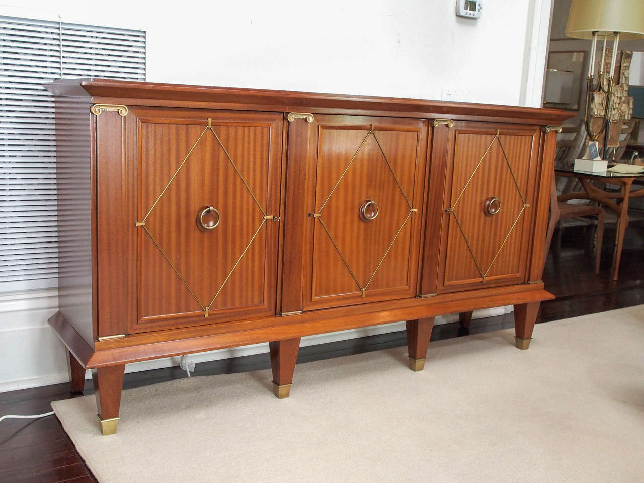 French Mahogany Sideboard in the Directoire Taste, circa 1940s In Excellent Condition In New Orleans, LA