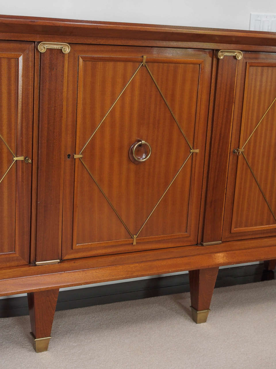 Mid-20th Century French Mahogany Sideboard in the Directoire Taste, circa 1940s
