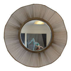 Monumental Sunburst Style Mirror
