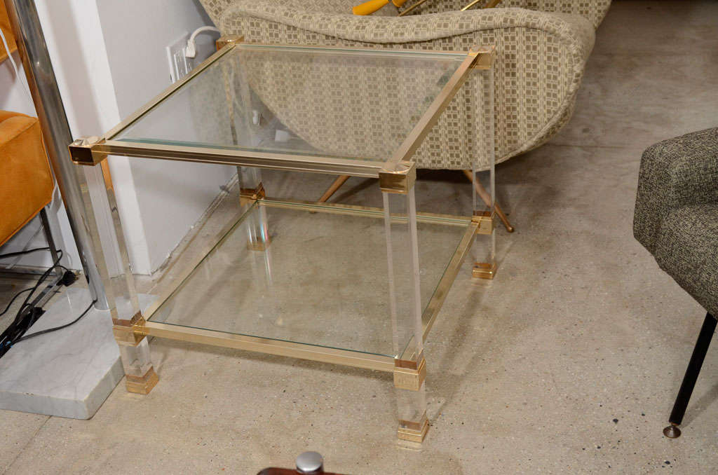 Pair of Pierre Vandel Signed End Tables