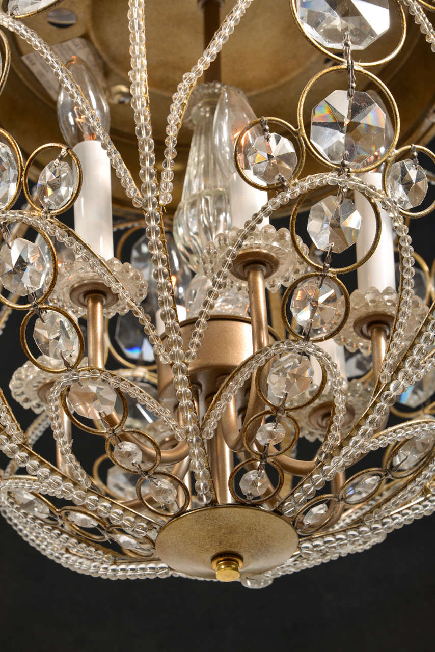 20th Century Crystal Chandelier within a Crystal Chandelier/Cinderella's Carriage For Sale
