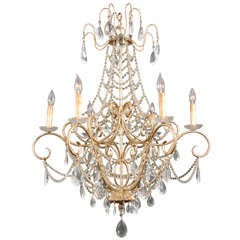 Beaded Delicate Country French Chandelier