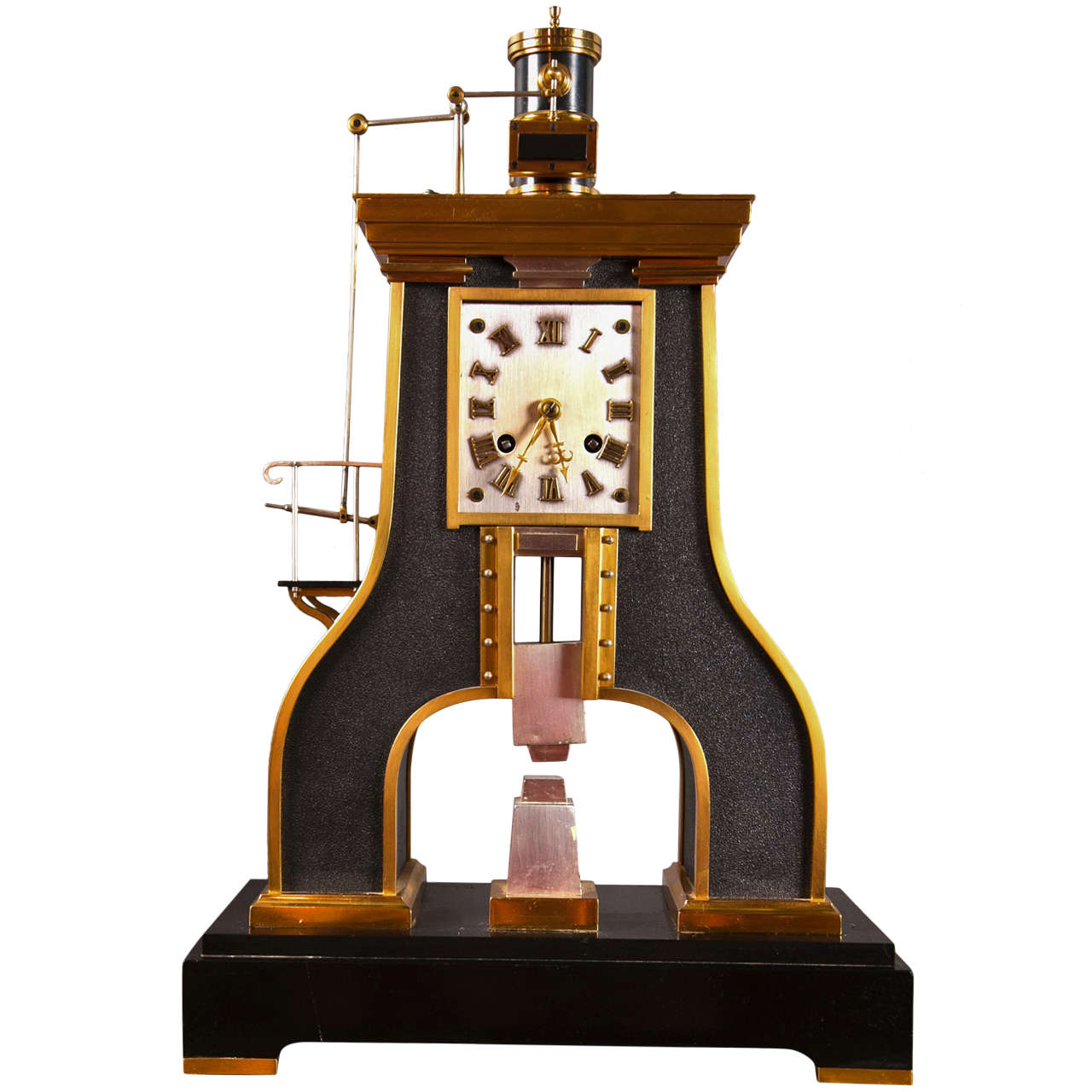 French Industrial Steam Hammer Clock