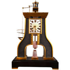 Antique French Industrial Steam Hammer Clock