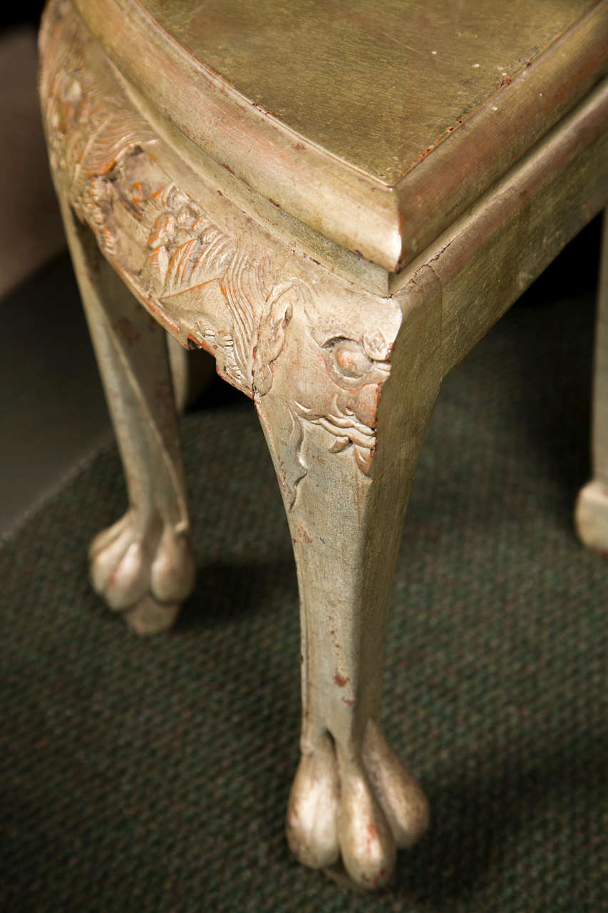 Silver Leaf Cocktail Table Attributed to James Mont 