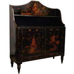 Ebonized Cabinet in the Chinoiserie Style