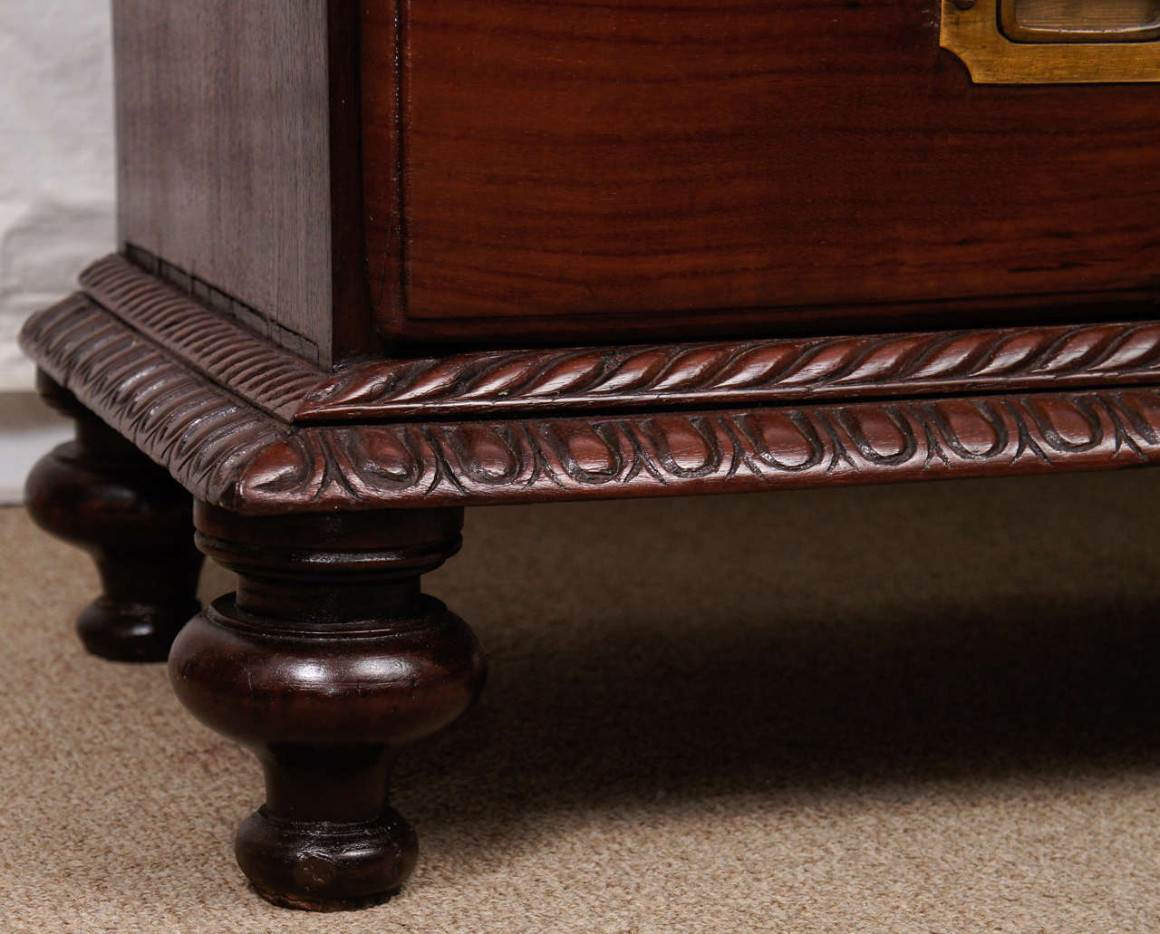 Anglo-Indian Rosewood Campaign Chest For Sale 4
