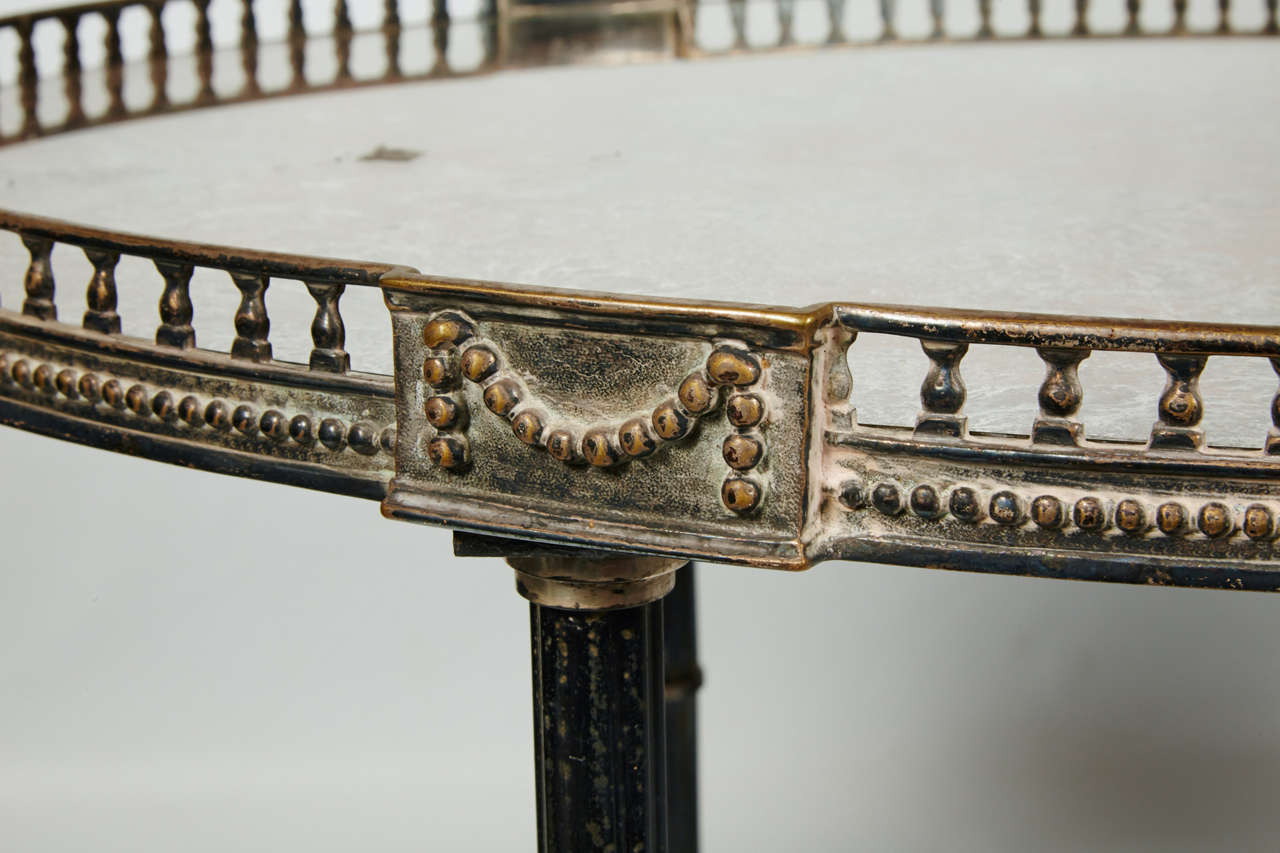 20th Sofa Table Silvery In Good Condition For Sale In Paris, FR