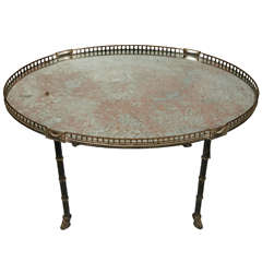 20th Sofa Table Silvery