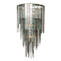 Large Murano Chandelier by Mazzega