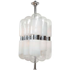 Carlo Nason for Mazzega Large Chandelier