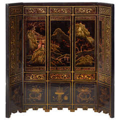 19th Century Small Chinese  Screen