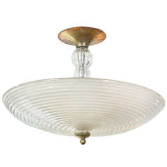 Vintage Murano Ceiling Fixture by Barovier