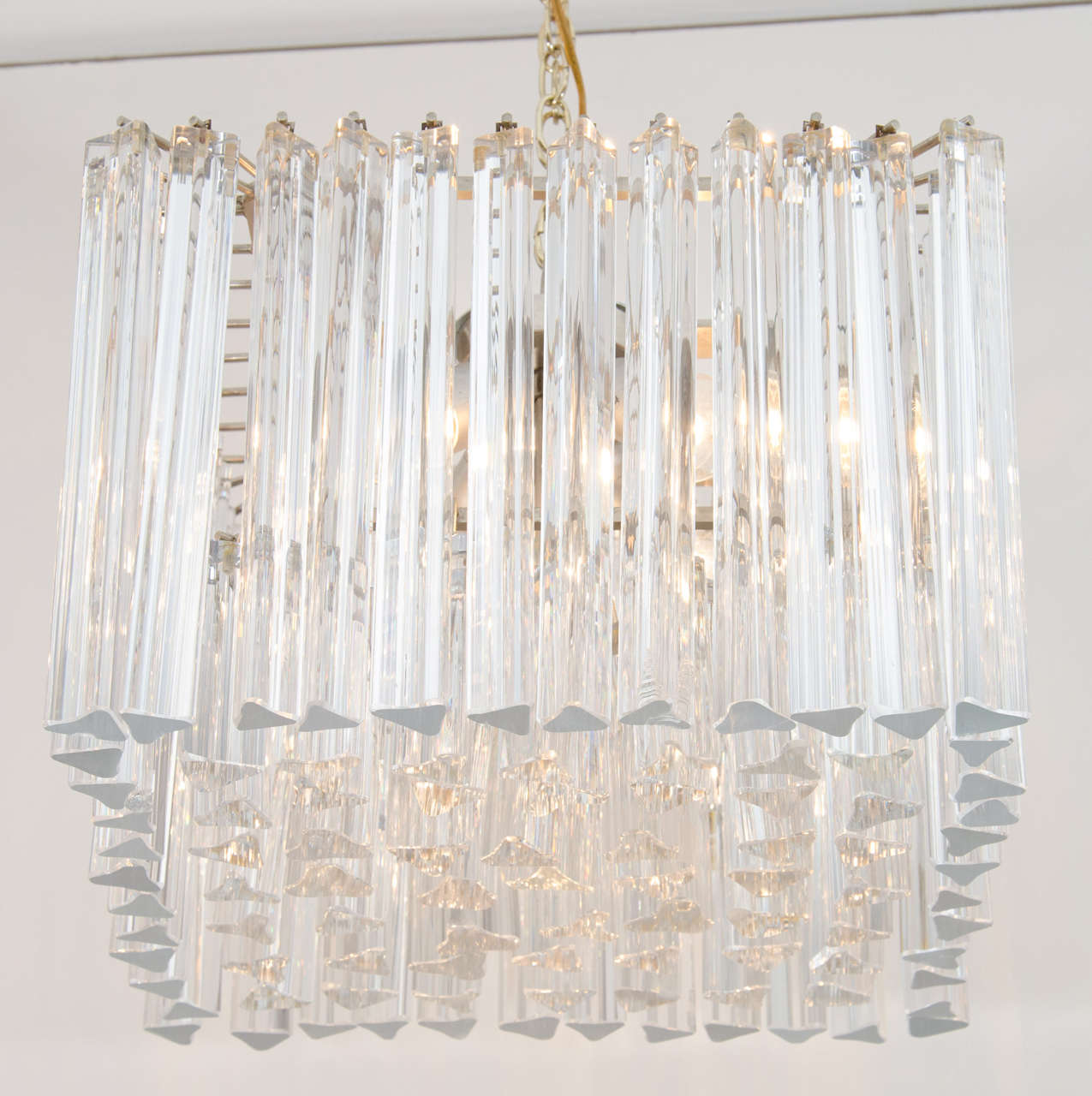 Mid-Century Modern Beautiful Square Camer Chandelier