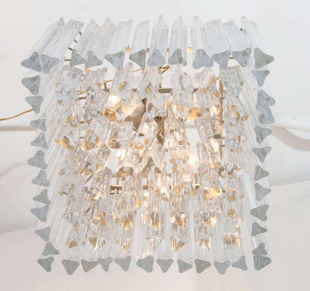 Beautiful Square Camer Chandelier In Good Condition In New York, NY
