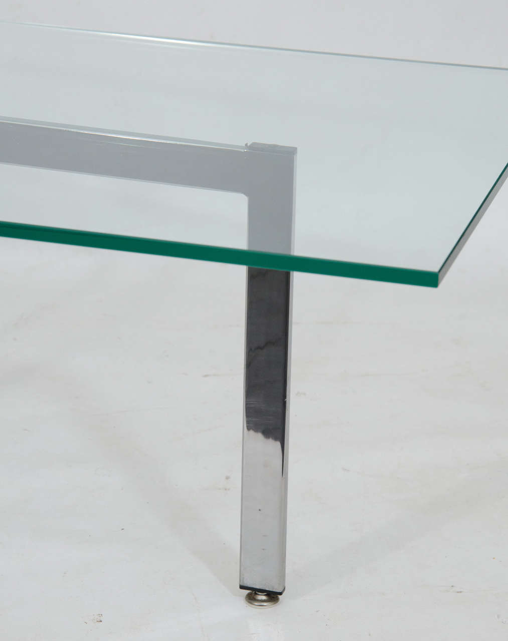 American Chrome and Glass Rectangular Coffee Table