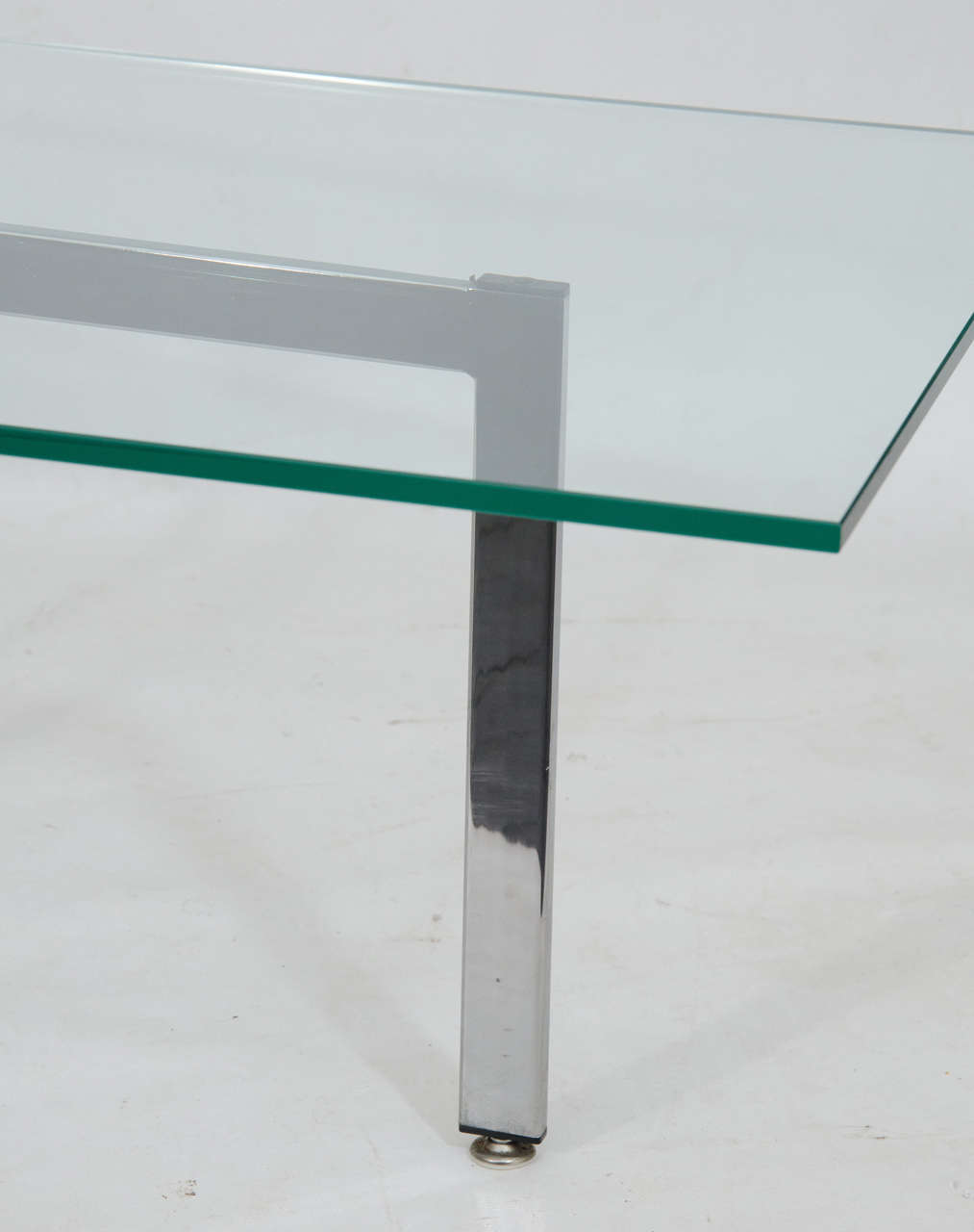 Chrome and Glass Rectangular Coffee Table at 1stdibs