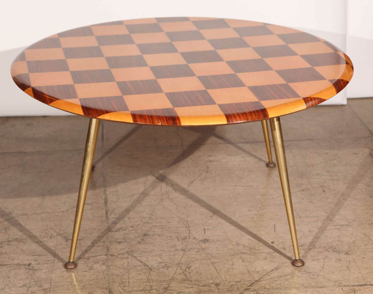 Mid Century Italian Checkered Coffee Table In Good Condition In Cathedral City, CA