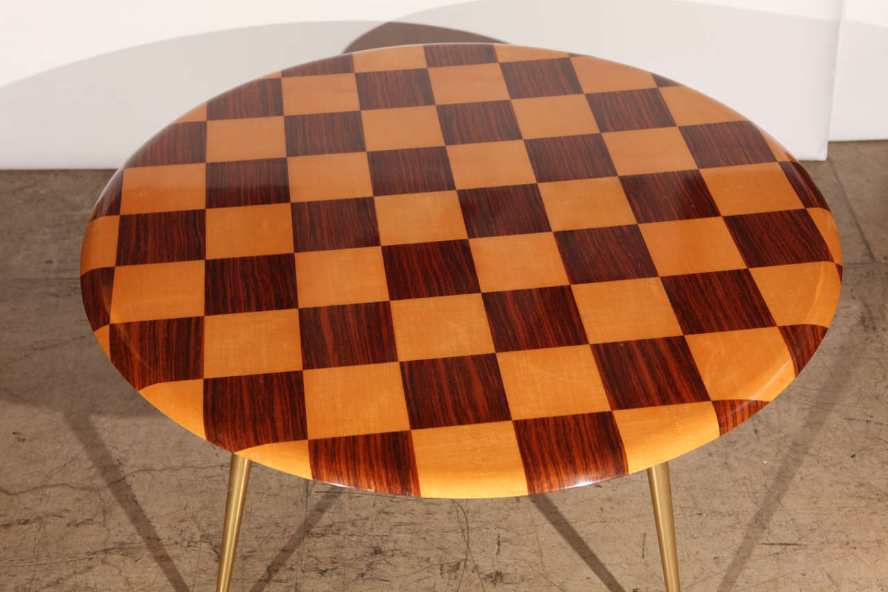 20th Century Mid Century Italian Checkered Coffee Table